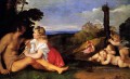 Las tres edades del hombre 1511 Tiziano Tiziano